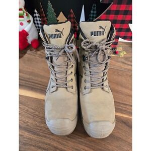 Puma Safety Conquest Soft Toe CTX High WP EH SR Mens Brown Work Boots 11.5